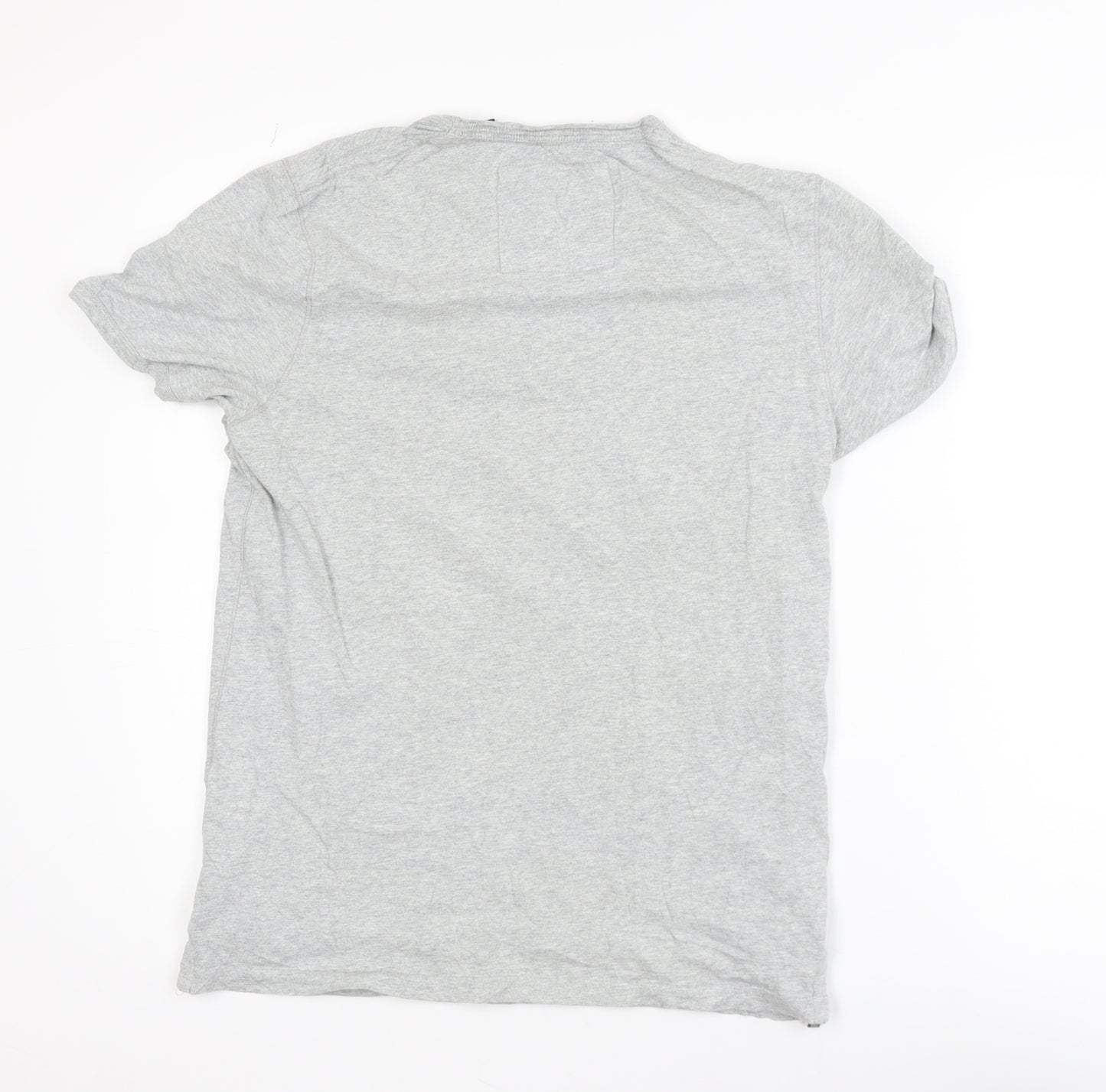 Ted Baker Men's Grey Graphic Motorcycle Print Cotton T-Shirt Size M