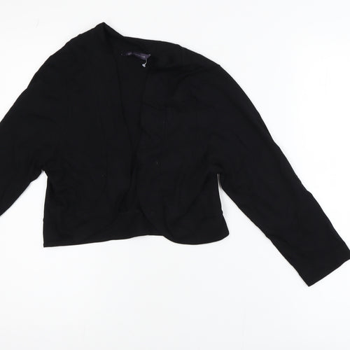 Marks and Spencer Women’s Black Cropped Shawl Blazer Size 14
