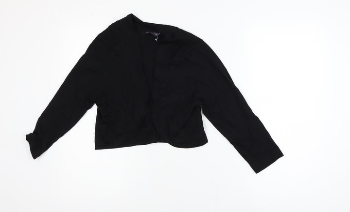 Marks and Spencer Women’s Black Cropped Shawl Blazer Size 14