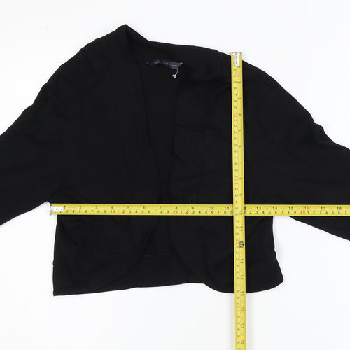 Marks and Spencer Women’s Black Cropped Shawl Blazer Size 14