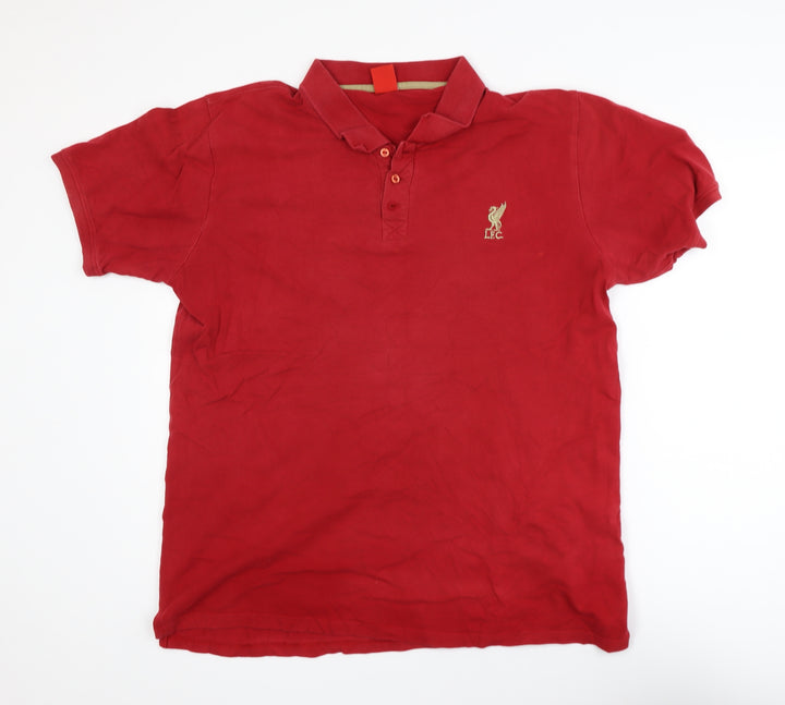 LFC Men’s Red XL Cotton Polo Shirt Football Casual
