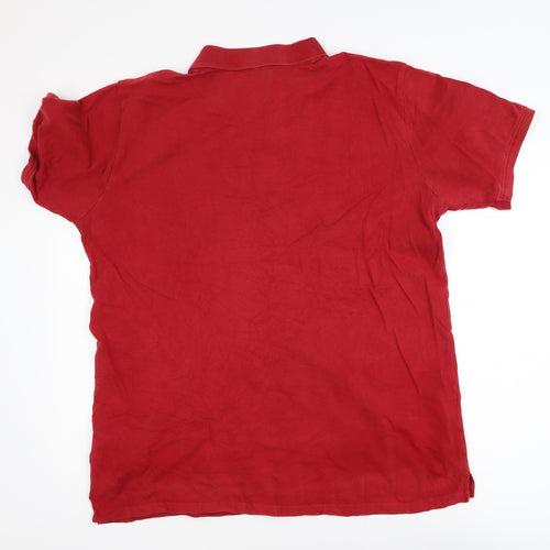 LFC Men’s Red XL Cotton Polo Shirt Football Casual