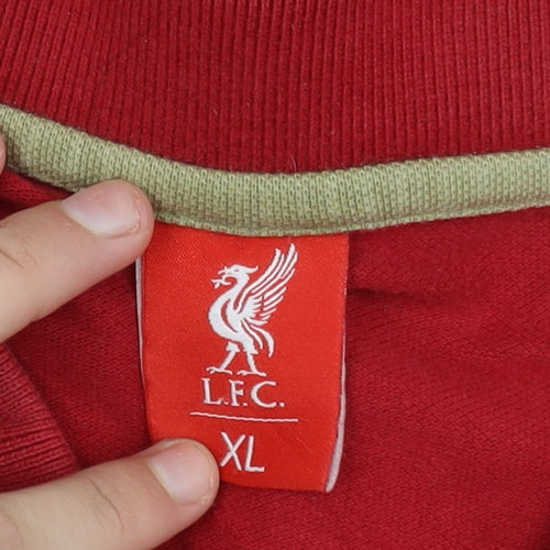 LFC Men’s Red XL Cotton Polo Shirt Football Casual
