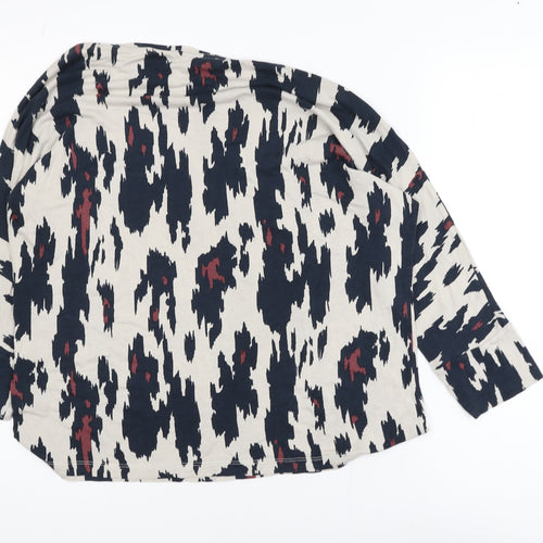 Jaeger Women's Multicoloured Animal Print Viscose Blouse L