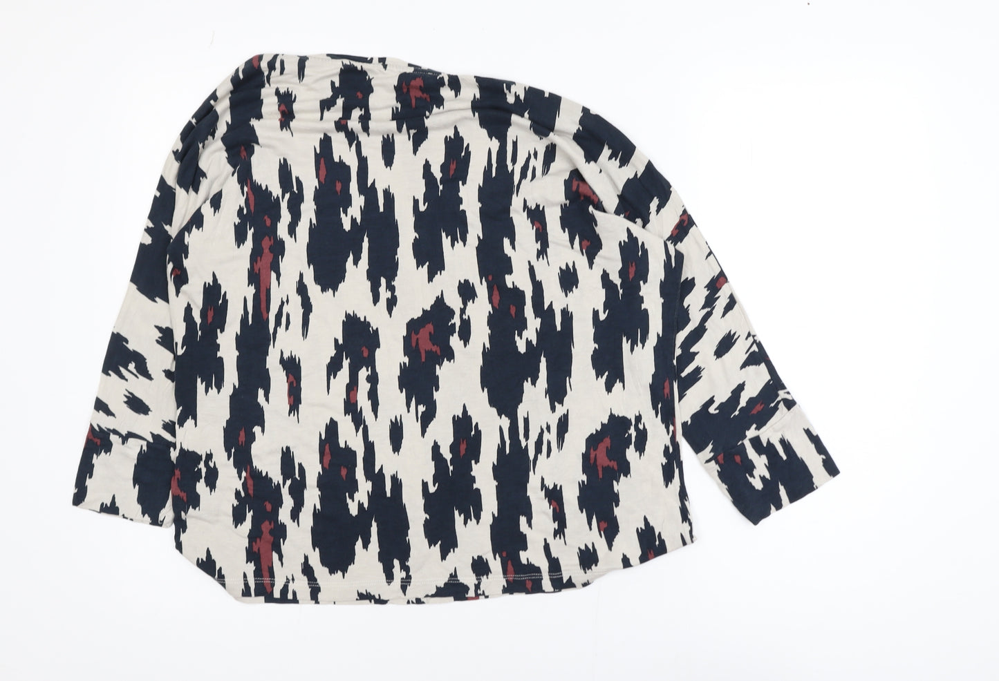Jaeger Women's Multicoloured Animal Print Viscose Blouse L