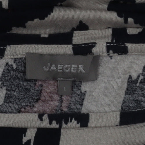 Jaeger Women's Multicoloured Animal Print Viscose Blouse L