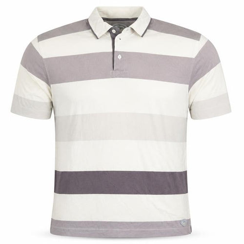 Callaway Mens Grey Striped X Series Golf Polo Shirt L