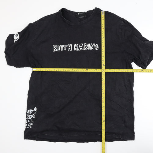 Disney x Keith Haring Men's Black Mickey Mouse Art T-Shirt XL