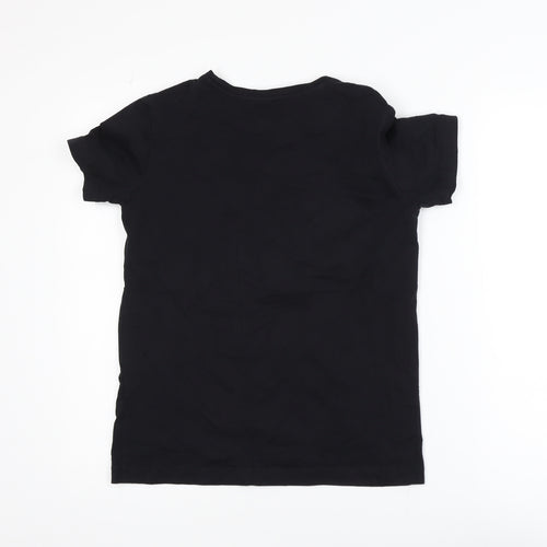 Champion Men's Black Small Logo Graphic Short Sleeve T-Shirt