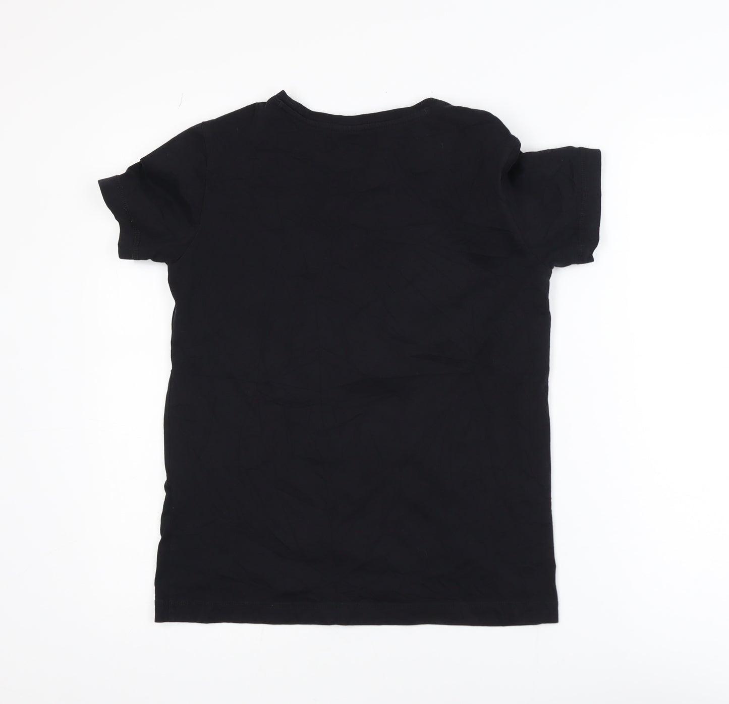 Champion Men's Black Small Logo Graphic Short Sleeve T-Shirt