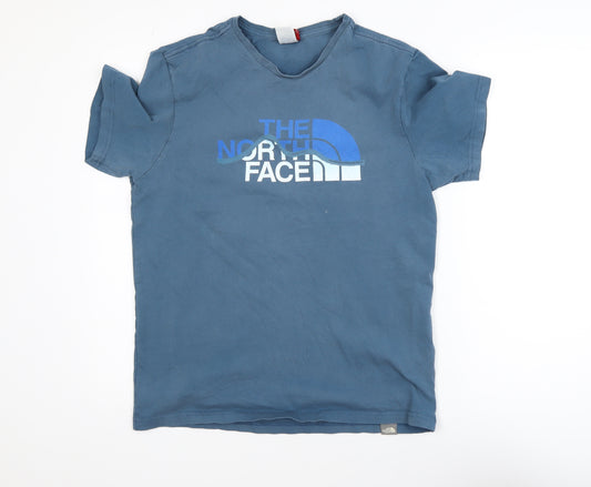 The North Face Men's Blue Medium Logo Graphic T-Shirt