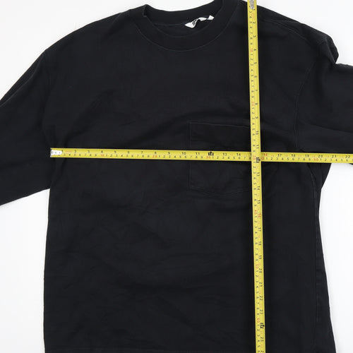 Uniqlo Men’s Black XL Crew Neck Cotton Pullover Sweatshirt