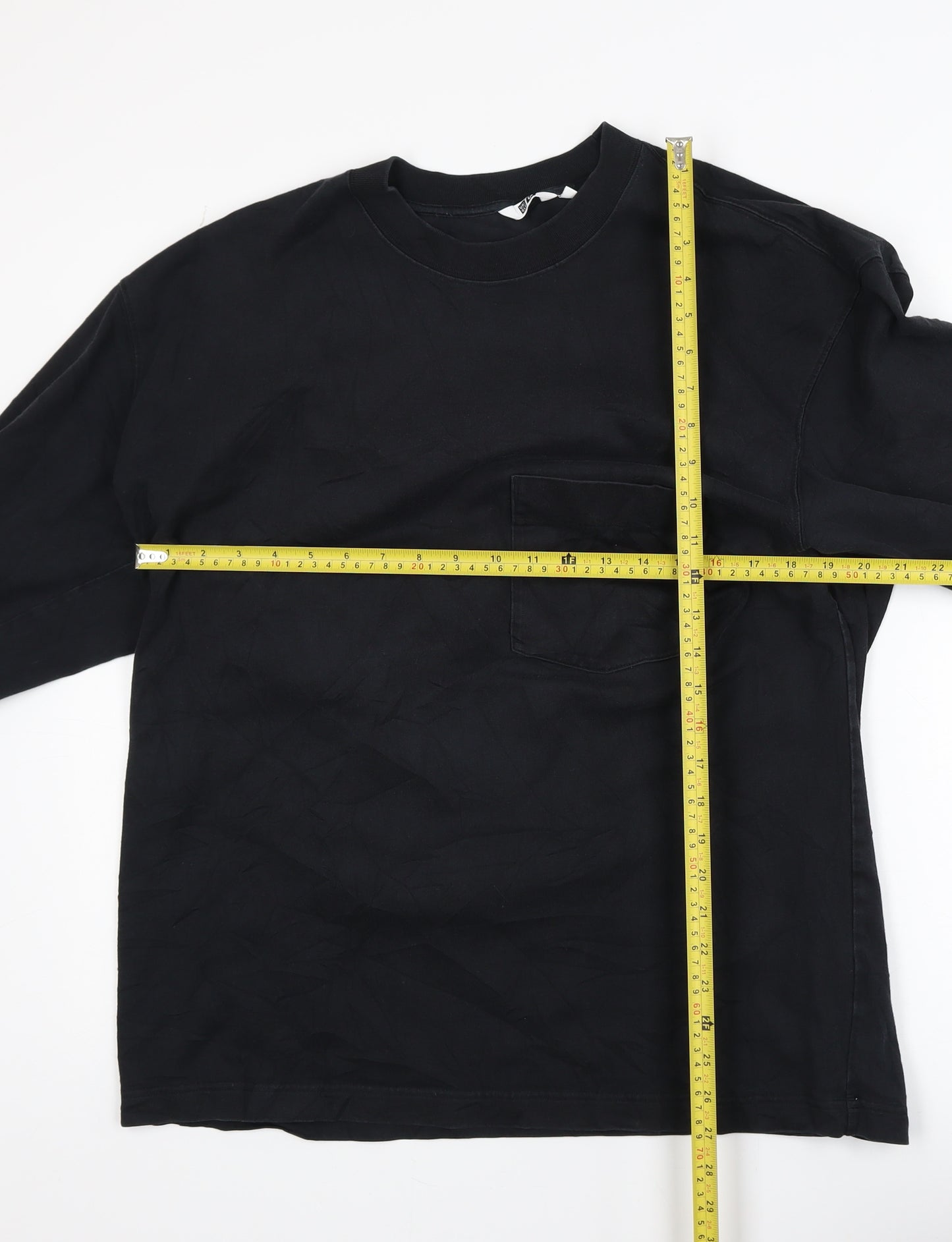 Uniqlo Men’s Black XL Crew Neck Cotton Pullover Sweatshirt