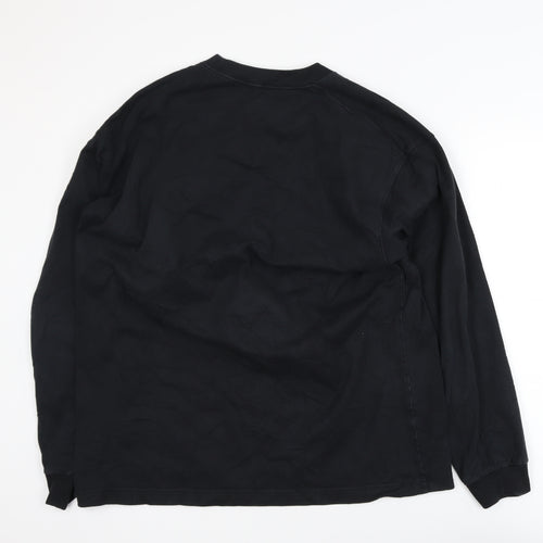 Uniqlo Men’s Black XL Crew Neck Cotton Pullover Sweatshirt