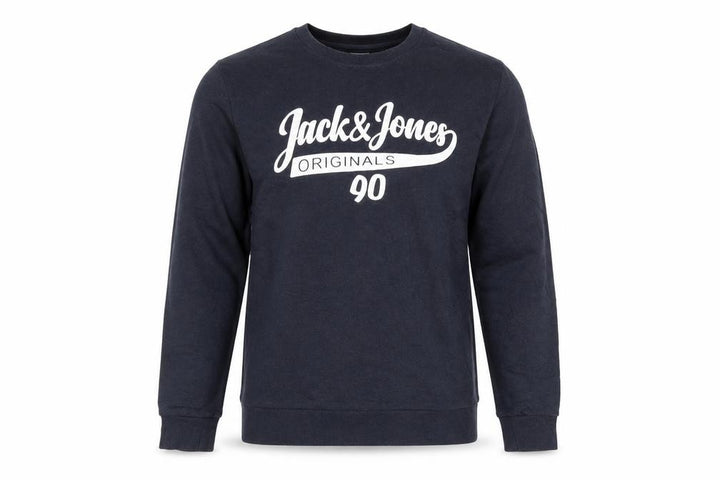 Jack & Jones Mens Blue Graphic Pullover Sweatshirt Size L