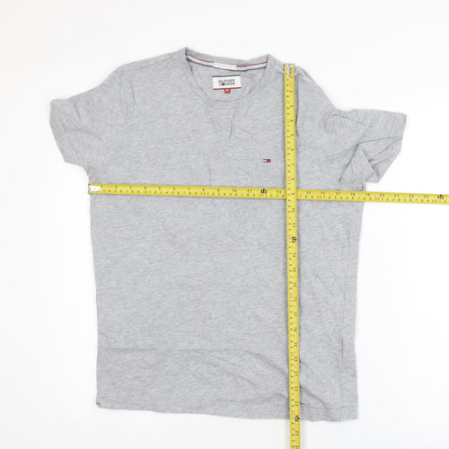 Hilfiger Denim Men's Grey Crew Neck Short Sleeve T-Shirt M