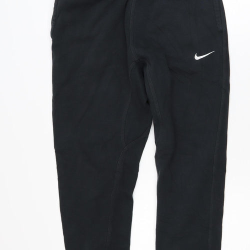 Nike Men's Black Jogger Trousers M Regular Fit Elastic Waist