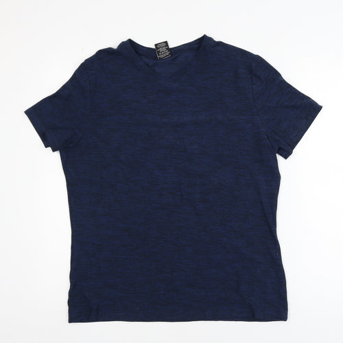 Industry Men's Blue Slim Fit Short Sleeve Crew Neck T-Shirt Size S