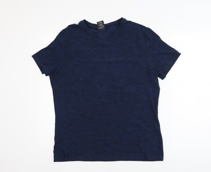 Industry Men's Blue Slim Fit Short Sleeve Crew Neck T-Shirt Size S