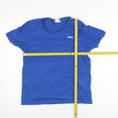Slazenger Blue Cotton Crew Neck Short Sleeve T-Shirt 13 Yrs Teens