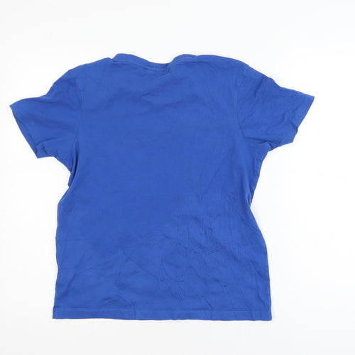 Slazenger Blue Cotton Crew Neck Short Sleeve T-Shirt 13 Yrs Teens