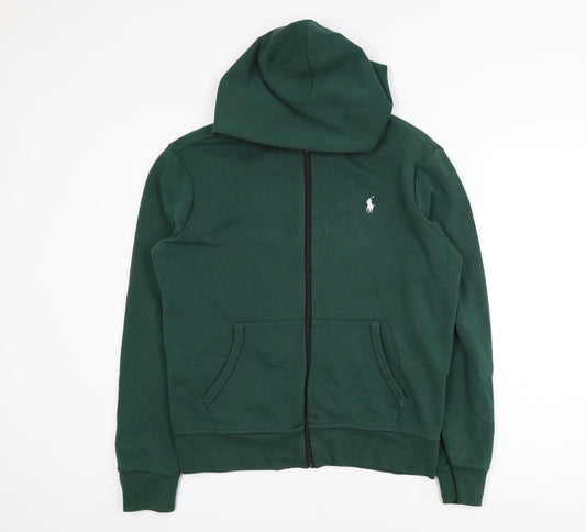 Ralph Lauren Men's Green Full Zip Hoodie Size M