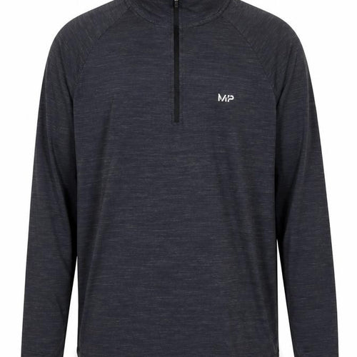 MP Men's Black Medium 1/4 Zip Lightweight Athletic Track Jacket