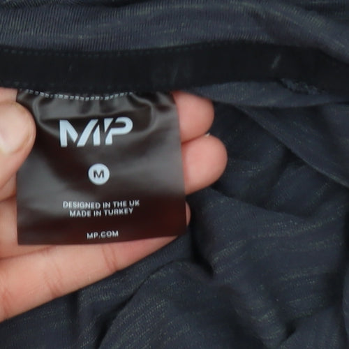 MP Men's Black Medium 1/4 Zip Lightweight Athletic Track Jacket