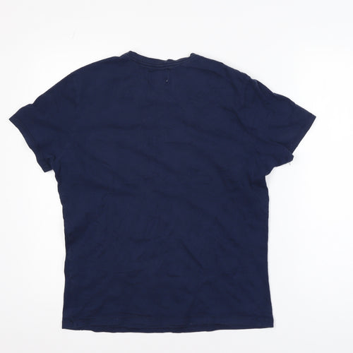 Relay Jeans Men's Blue Graphic Logo T-Shirt Size S Classic Fit