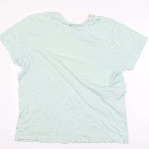 GAP Women's Green Cotton Short Sleeve Graphic T-Shirt Size L