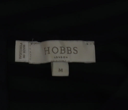 Hobbs Women’s Blue Striped Crew Neck Cotton Long Sleeve Jumper Size M