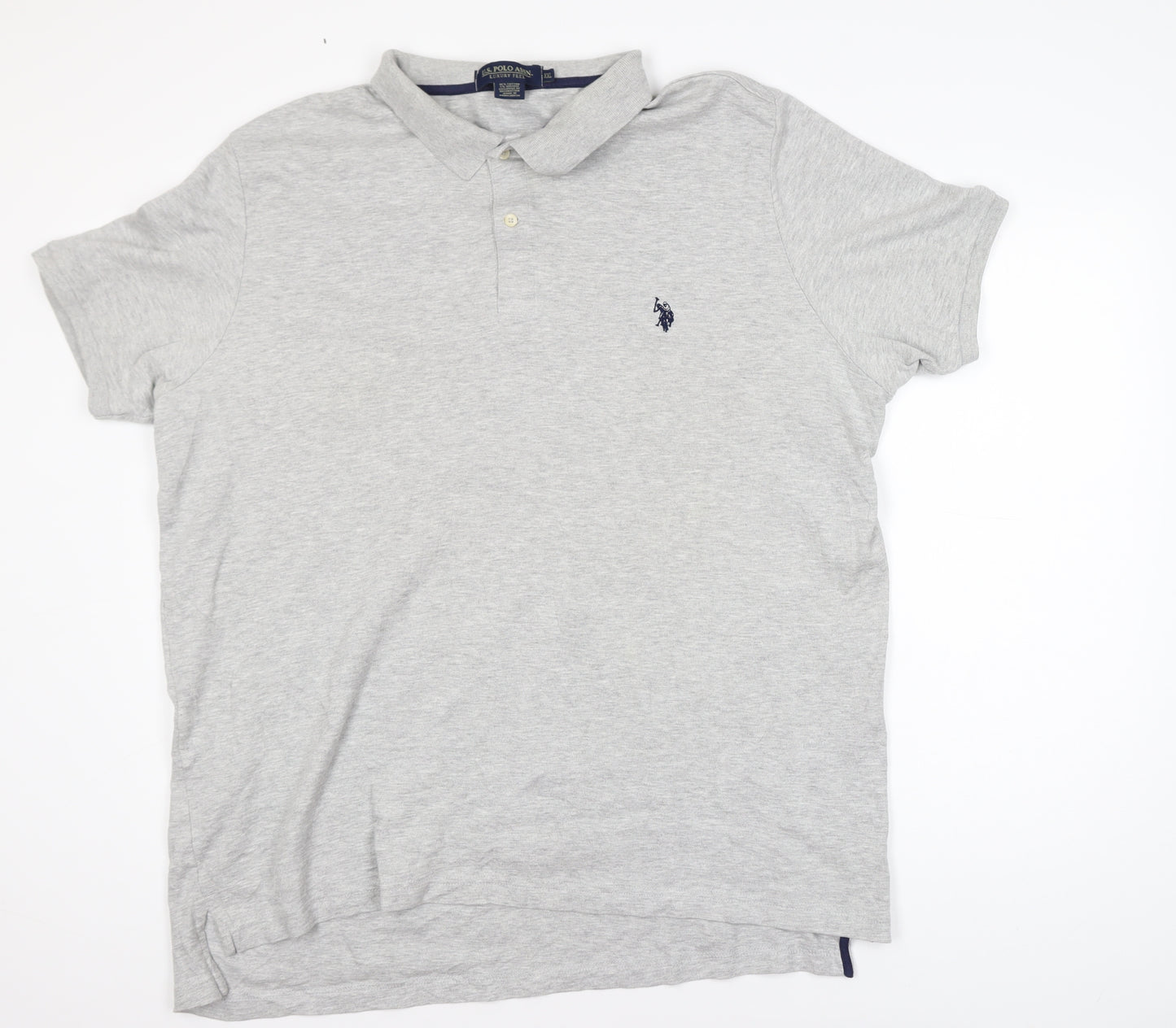 U.S. Polo Assn. Mens Grey XXL Classic Fit Cotton Polo Shirt