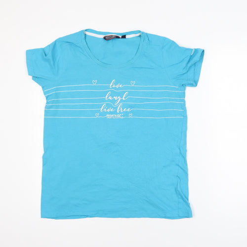 Regatta Unisex Blue XL Graphic Outdoor Cotton T-Shirt