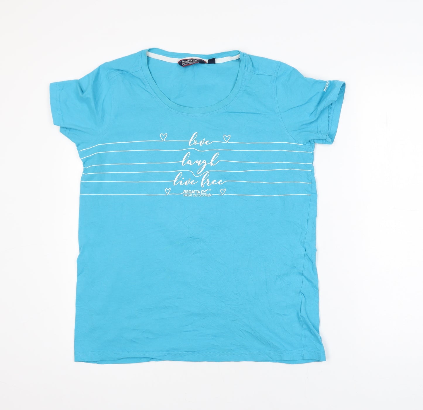 Regatta Unisex Blue XL Graphic Outdoor Cotton T-Shirt