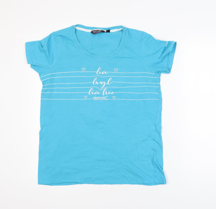 Regatta Unisex Blue XL Graphic Outdoor Cotton T-Shirt