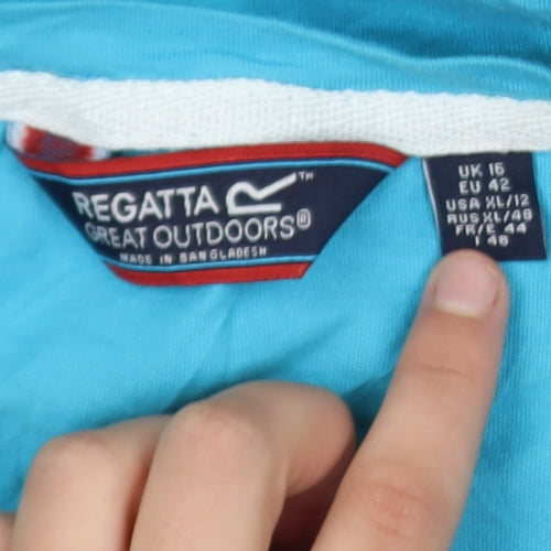 Regatta Unisex Blue XL Graphic Outdoor Cotton T-Shirt