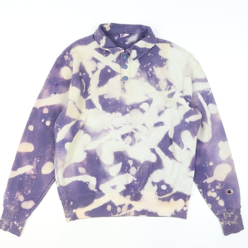 Champion Men’s Multicoloured Henley Sweatshirt Medium