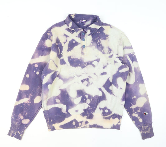 Champion Men’s Multicoloured Henley Sweatshirt Medium
