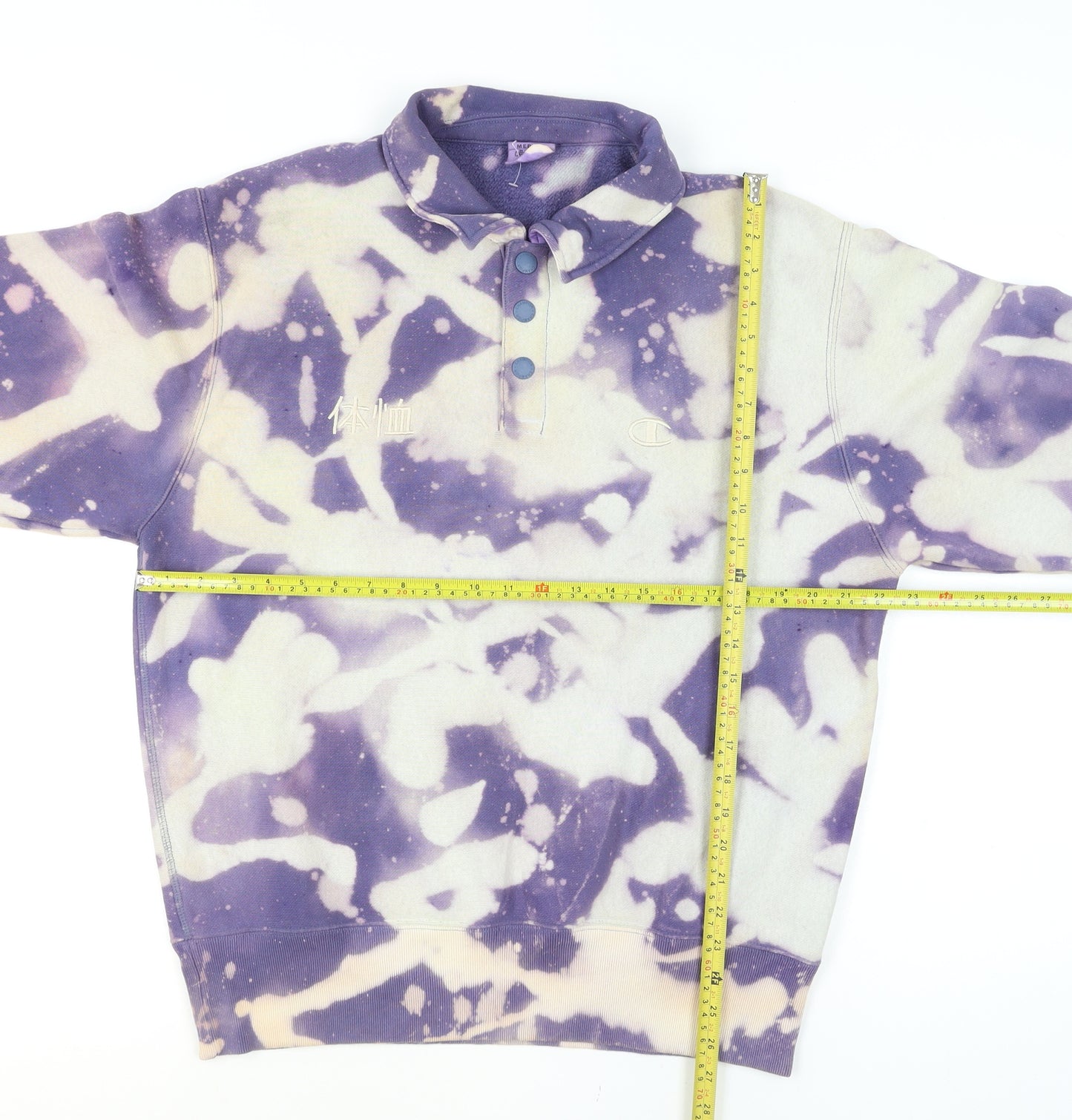 Champion Men’s Multicoloured Henley Sweatshirt Medium