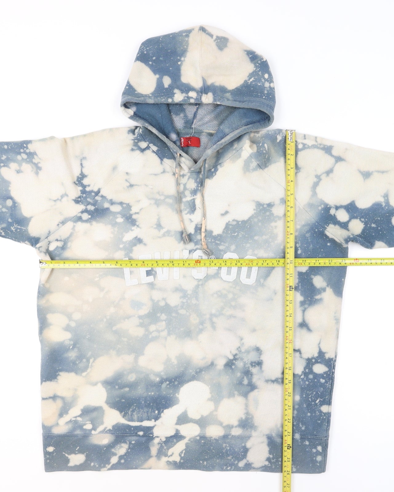 Levi's Mens Blue XL Pullover Graphic Hoodie Tie-Dye Fleece