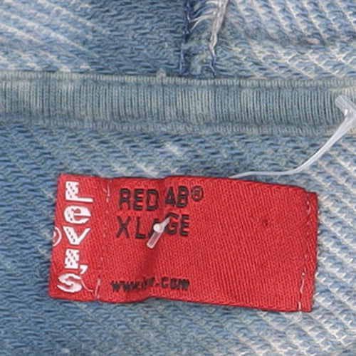 Levi's Mens Blue XL Pullover Graphic Hoodie Tie-Dye Fleece