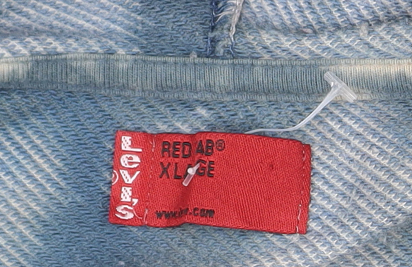 Levi's Mens Blue XL Pullover Graphic Hoodie Tie-Dye Fleece
