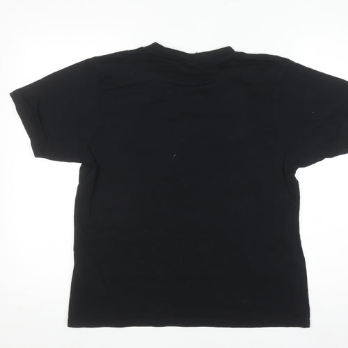 Ellesse Men's Black Short Sleeve Cotton Logo T-Shirt Size S