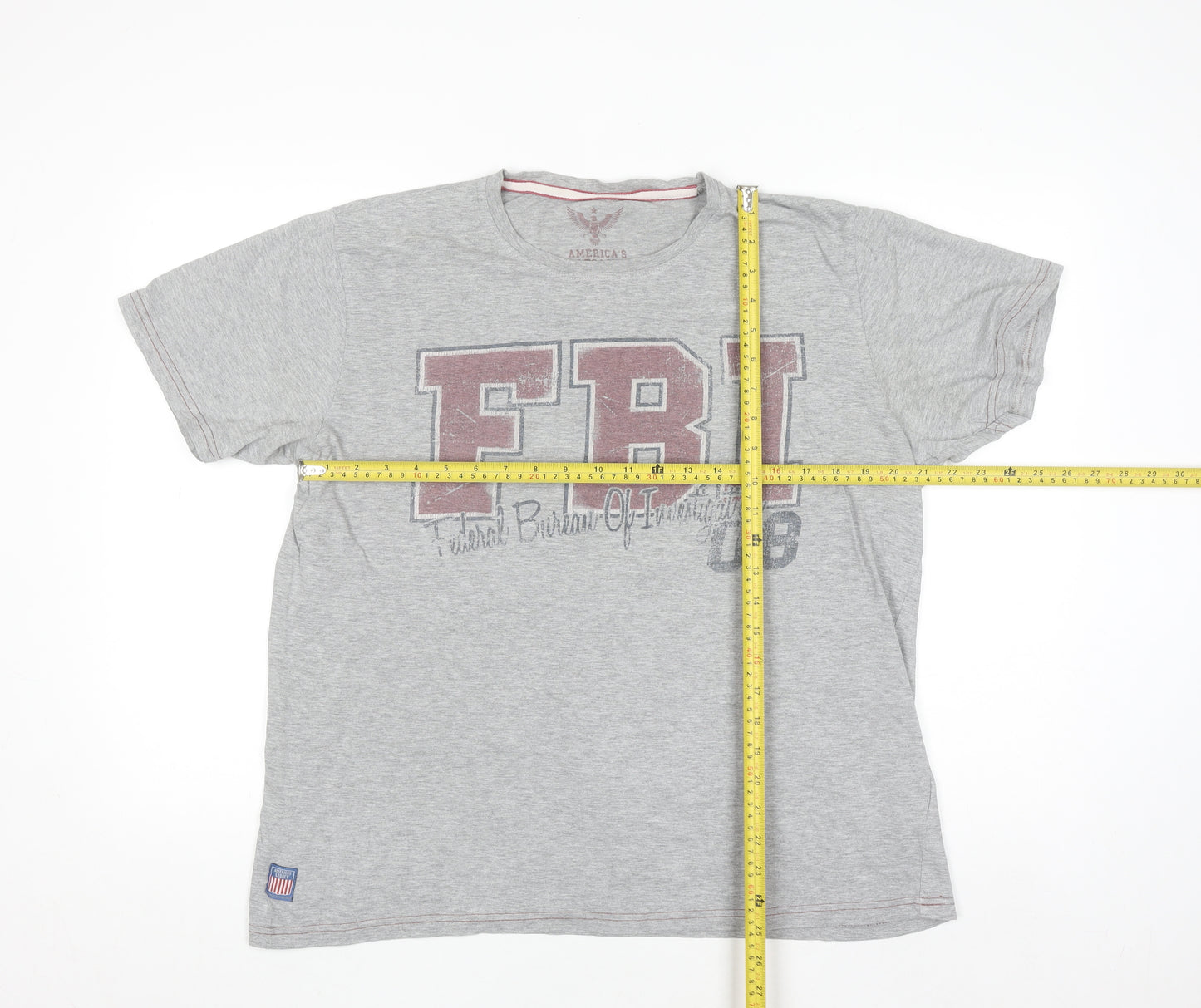 America's Legacy Men's Grey FBI Graphic T-Shirt Size XL