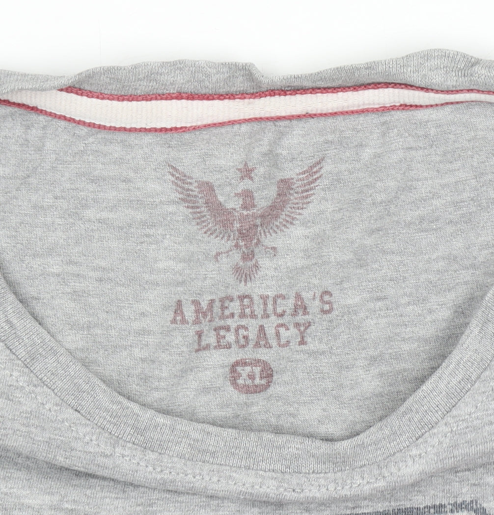 America's Legacy Men's Grey FBI Graphic T-Shirt Size XL