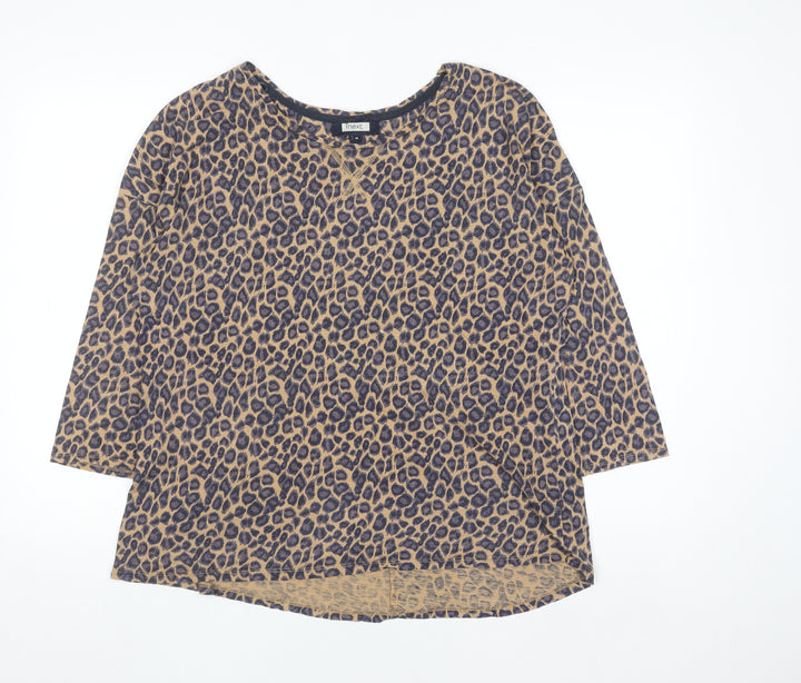 Next Women’s Brown Leopard Print Jersey T-Shirt Size 16