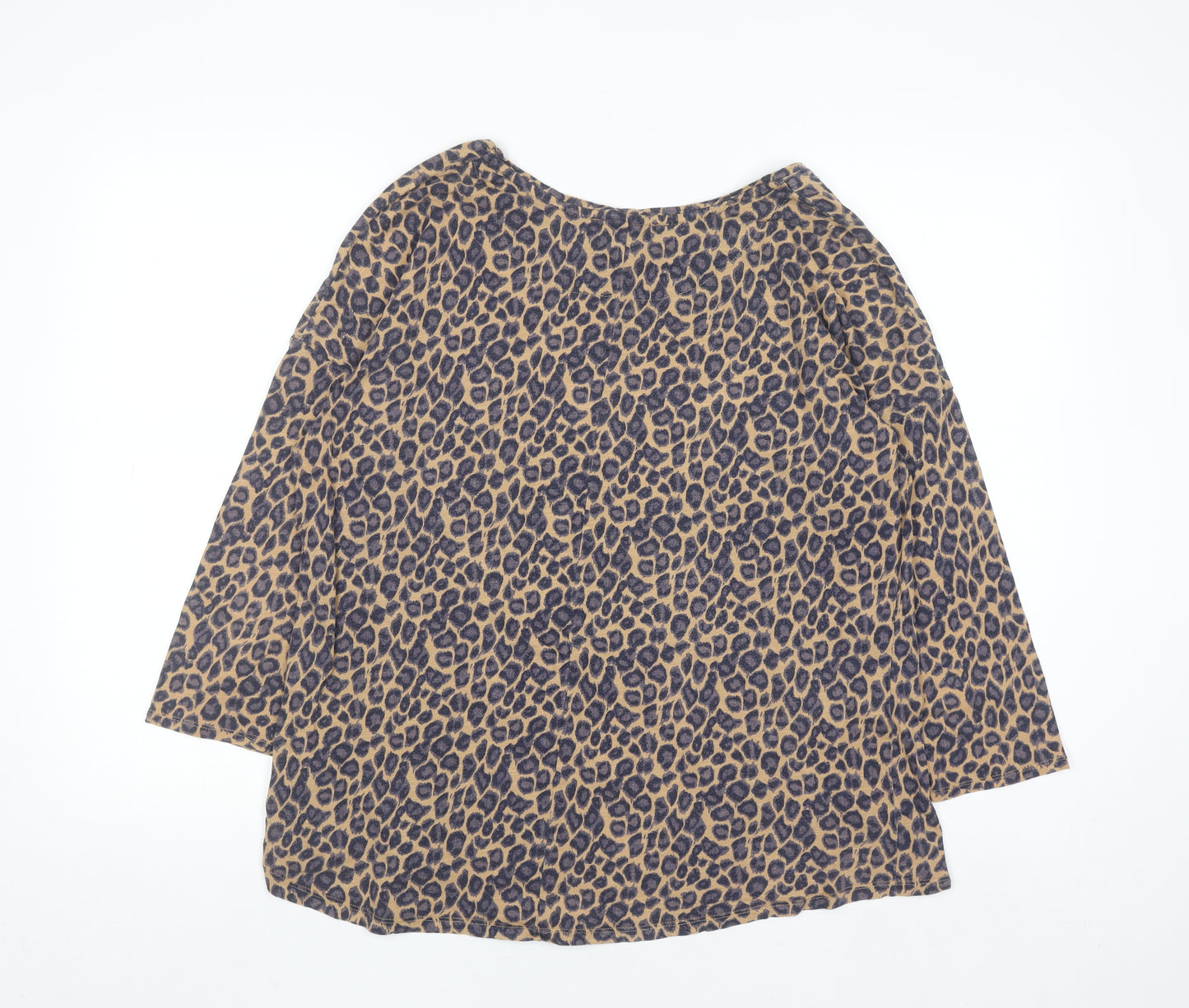 Next Women’s Brown Leopard Print Jersey T-Shirt Size 16