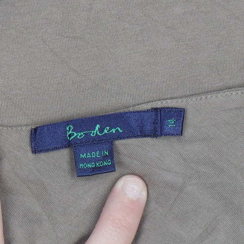 Boden Women’s Beige Cotton Elastane Camisole Vest Top Size 14