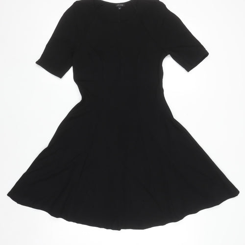 River Island Womens Black Size 10 Fit & Flare Knee Length Dress