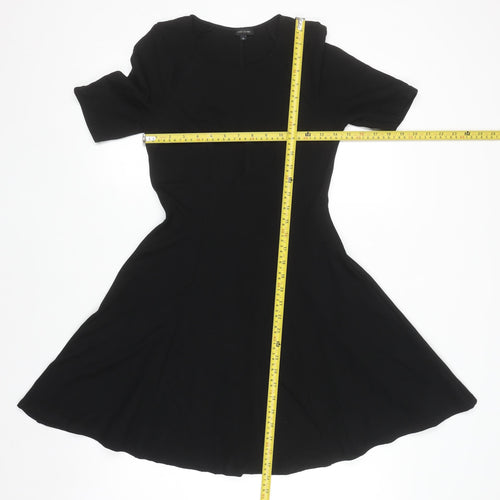 River Island Womens Black Size 10 Fit & Flare Knee Length Dress